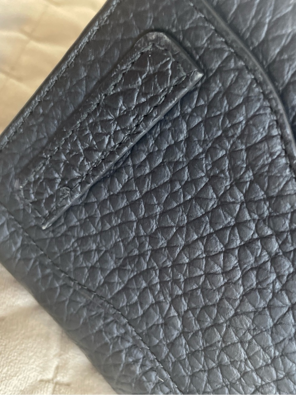 Furla Black Pebbled Leather Satchel with Gold Buckle - Picture 9 of 16